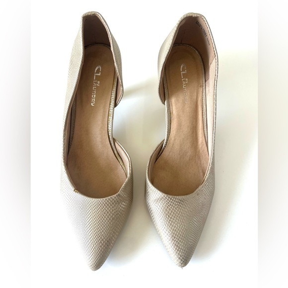 Gold size 10 Chinese Laundry D’orsay Heels - Picture 2 of 6